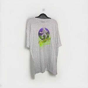 Beetlejuice T-Shirt Size 2XL Shirt Grey Beetlejuice 3x Purple Green Graphic Logo